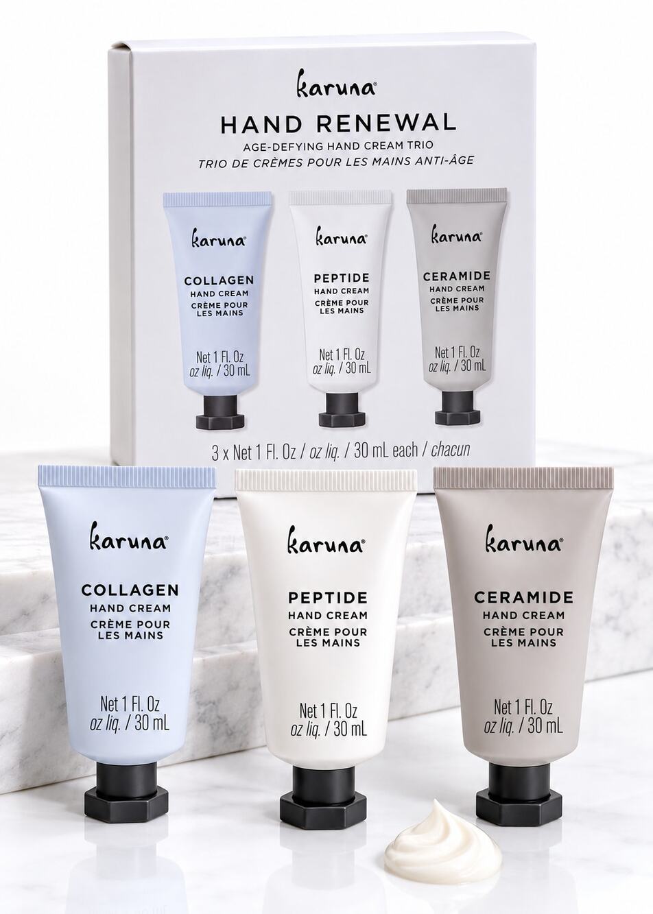 Boo-Basket Add-On $10 Add-On Karuna Hand Renewal Age-Defying Hand Cream Trio